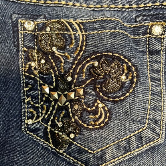 Women’s Miss Me Signature Skinny Jeans Blue Size 26 - Picture 5 of 6